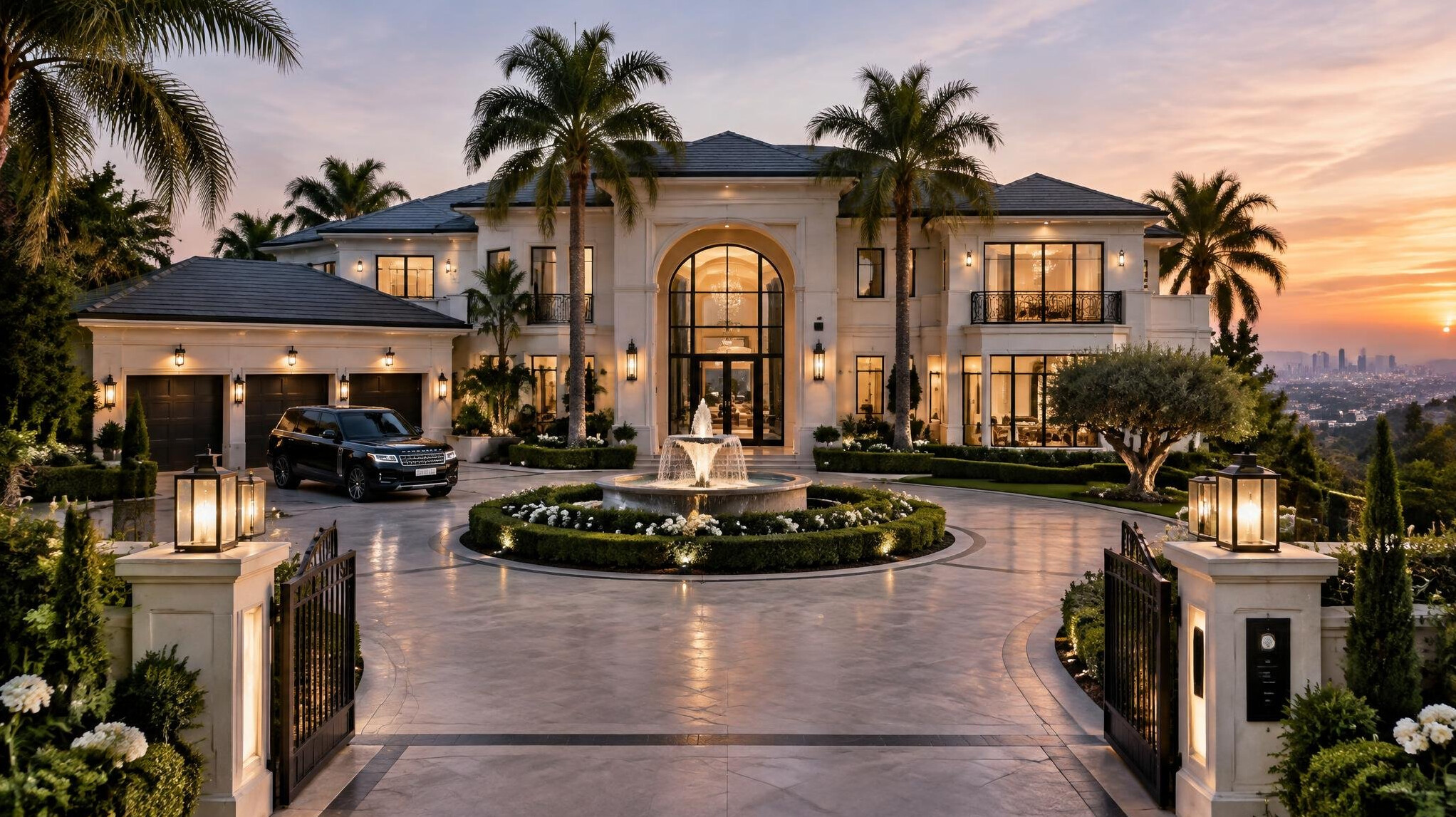celebrity mansion exterior