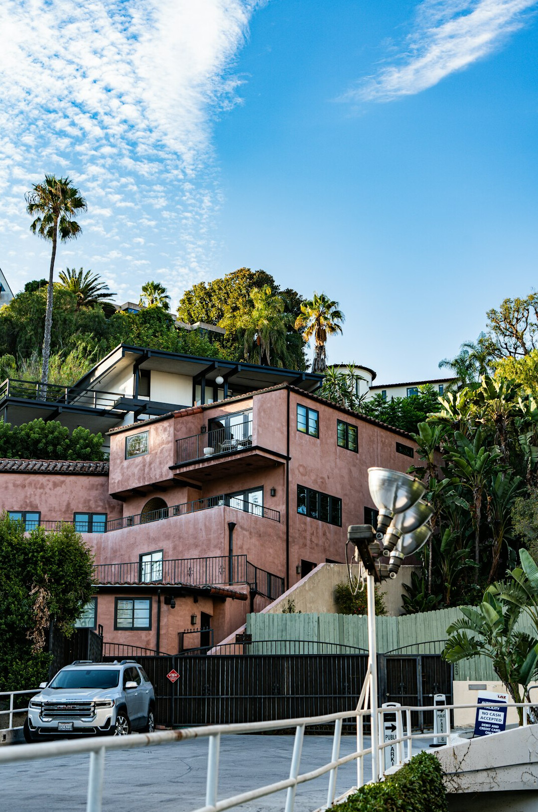 luxury celebrity mansion exterior