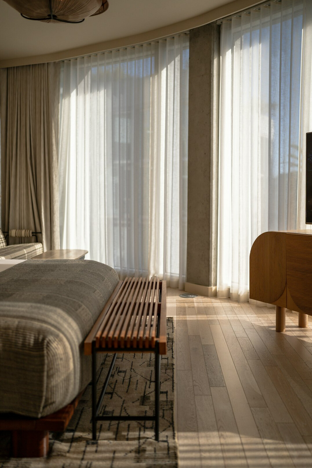 cozy bedroom with natural light